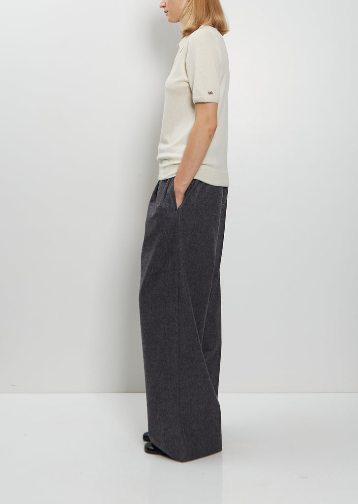 Josh Felted Cashmere Polo — Natural