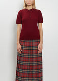 Josh Felted Cashmere Polo — Burgundy