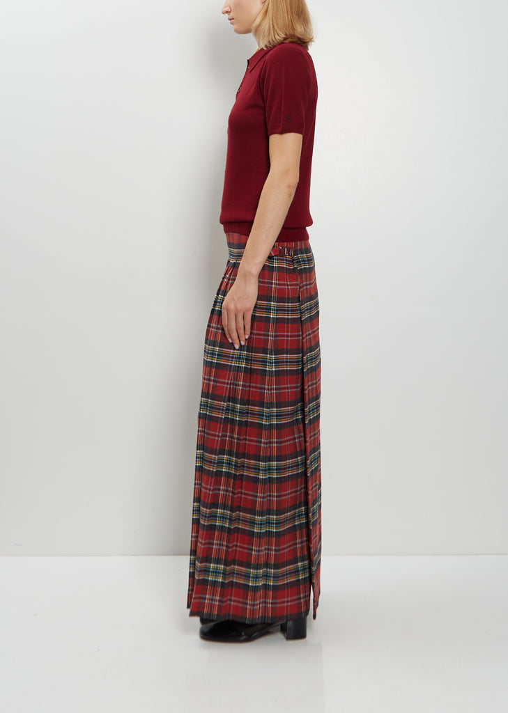 Josh Felted Cashmere Polo — Burgundy