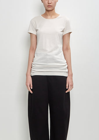 Cotton Fitted T-Shirt — Chalk