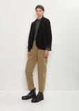 Corduroy Tailored Jacket — Black