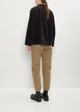 Corduroy Tailored Jacket — Black