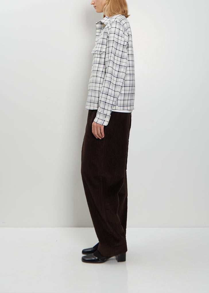 Juergen Wool Check Overshirt