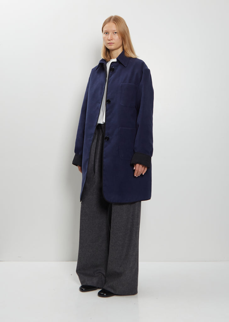 Andy Reversible Quilted Nylon Silk Coat