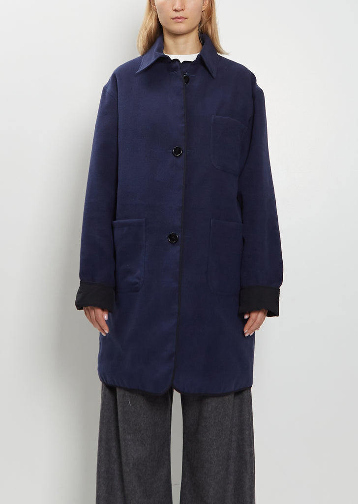 Andy Reversible Quilted Nylon Silk Coat