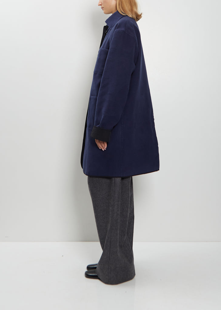 Andy Reversible Quilted Nylon Silk Coat