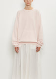 Cashmere BF R-Neck Sweater — Light Pink