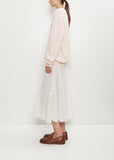 Cashmere BF R-Neck Sweater — Light Pink