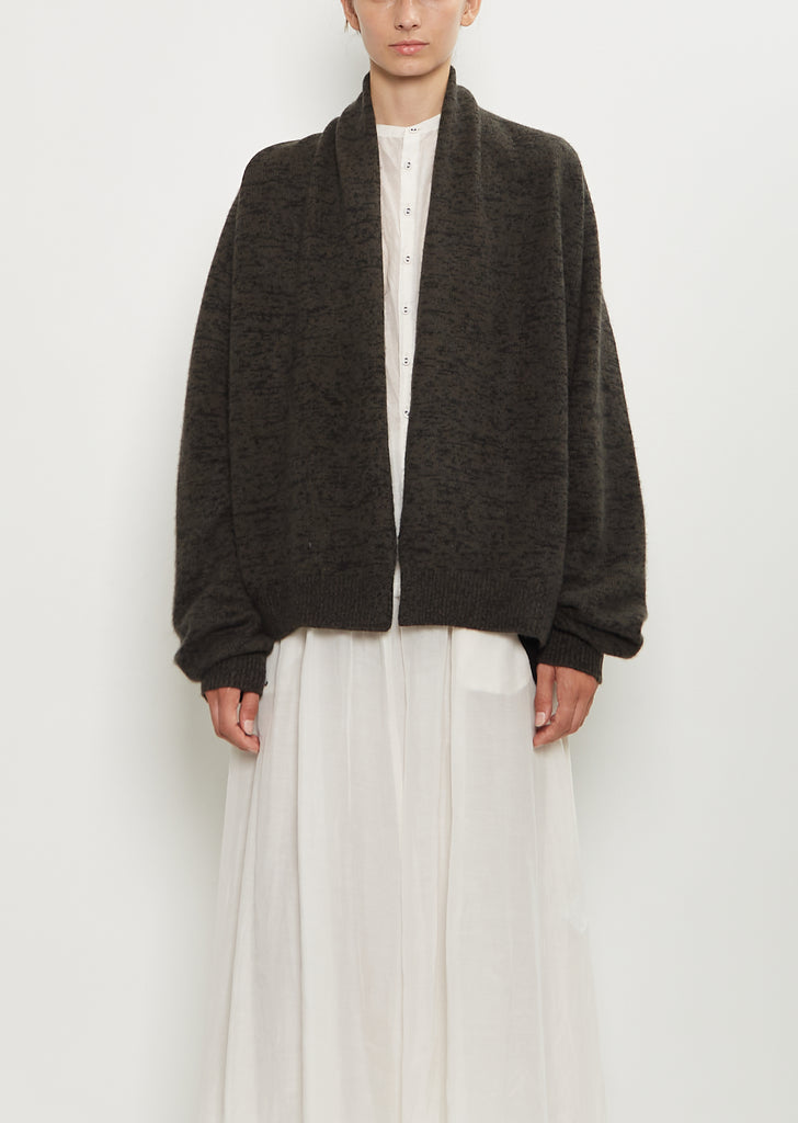 Cashmere Wool Short Cardigan