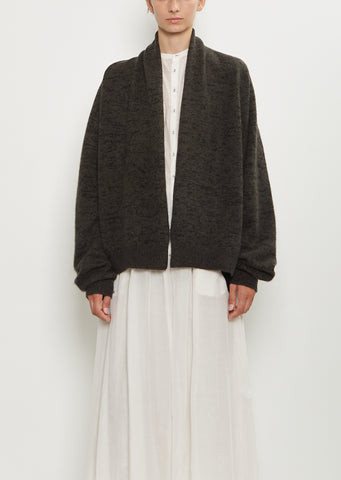 Cashmere Wool Short Cardigan