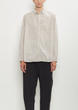 Washed Cotton Mini Checkered Shirt — Off White