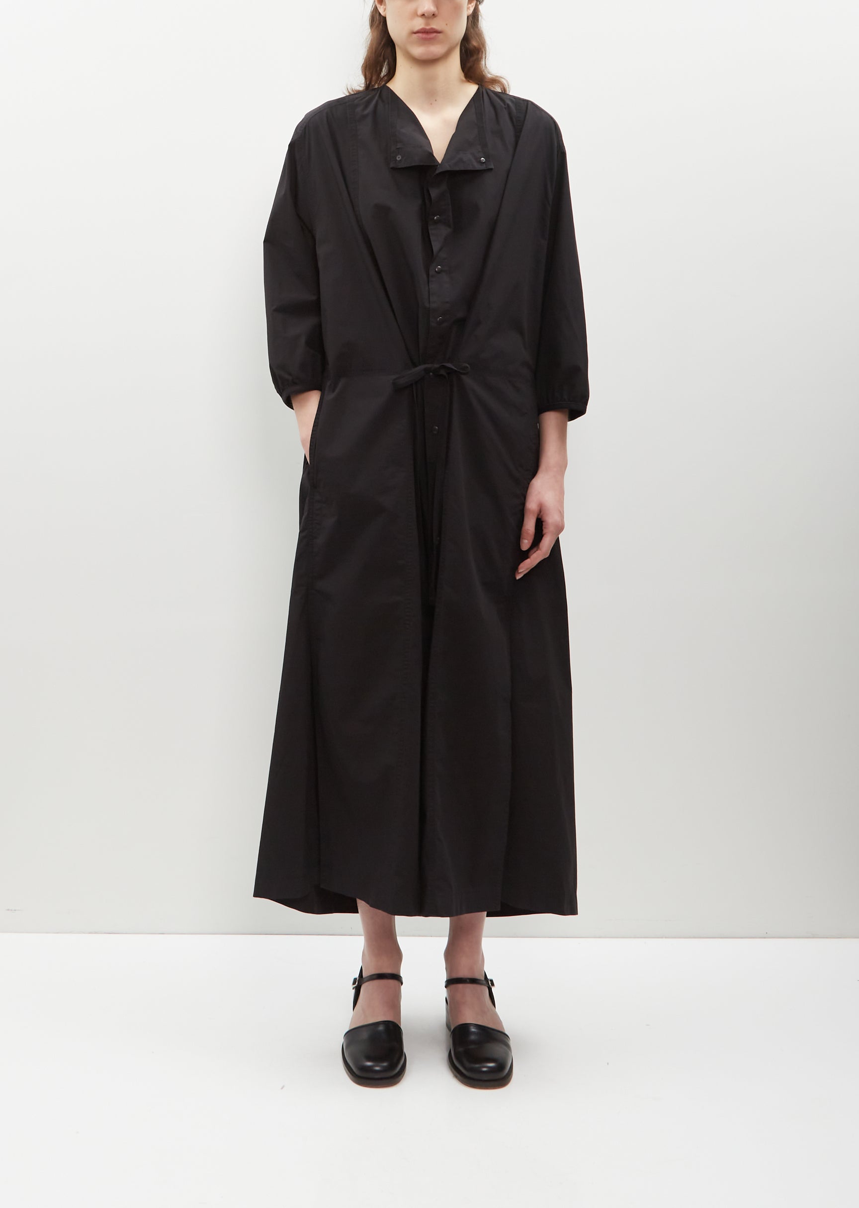 Long Cotton Tunic With Strings La Garonne Long Cotton Tunic With Strings La Garonne