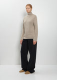 Mariam Cashmere Top — Light Pebble