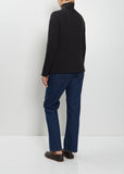 Mariam Cashmere Top — Charcoal Melange