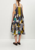 Silk Linen Patchwork Ari Stitch Dress