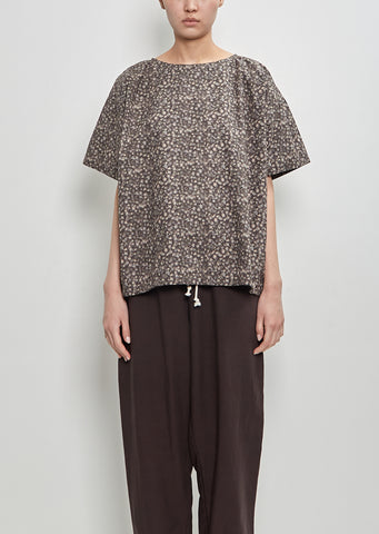 Friedrich Top — Charcoal Floral