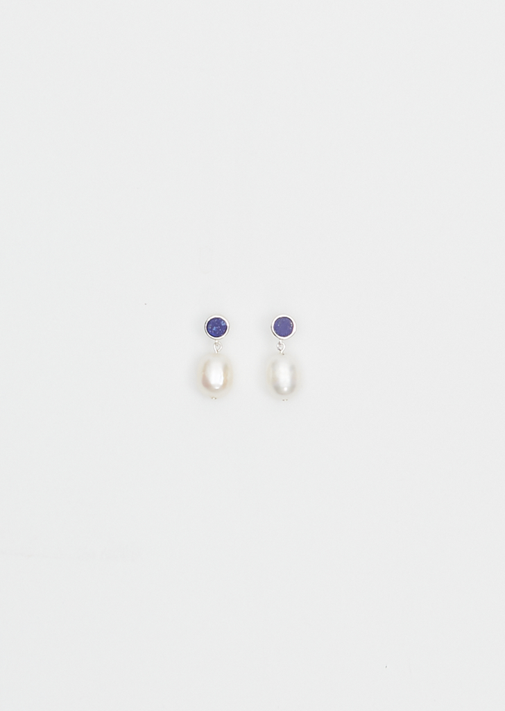 Neue Pearl Earrings — Lapis
