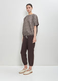 Friedrich Top — Charcoal Floral