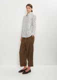 Fabric Buttons Cotton Shirt