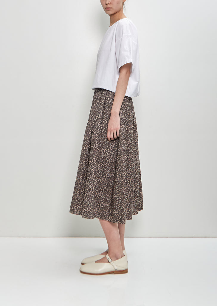 Skye Skirt — Charcoal Floral