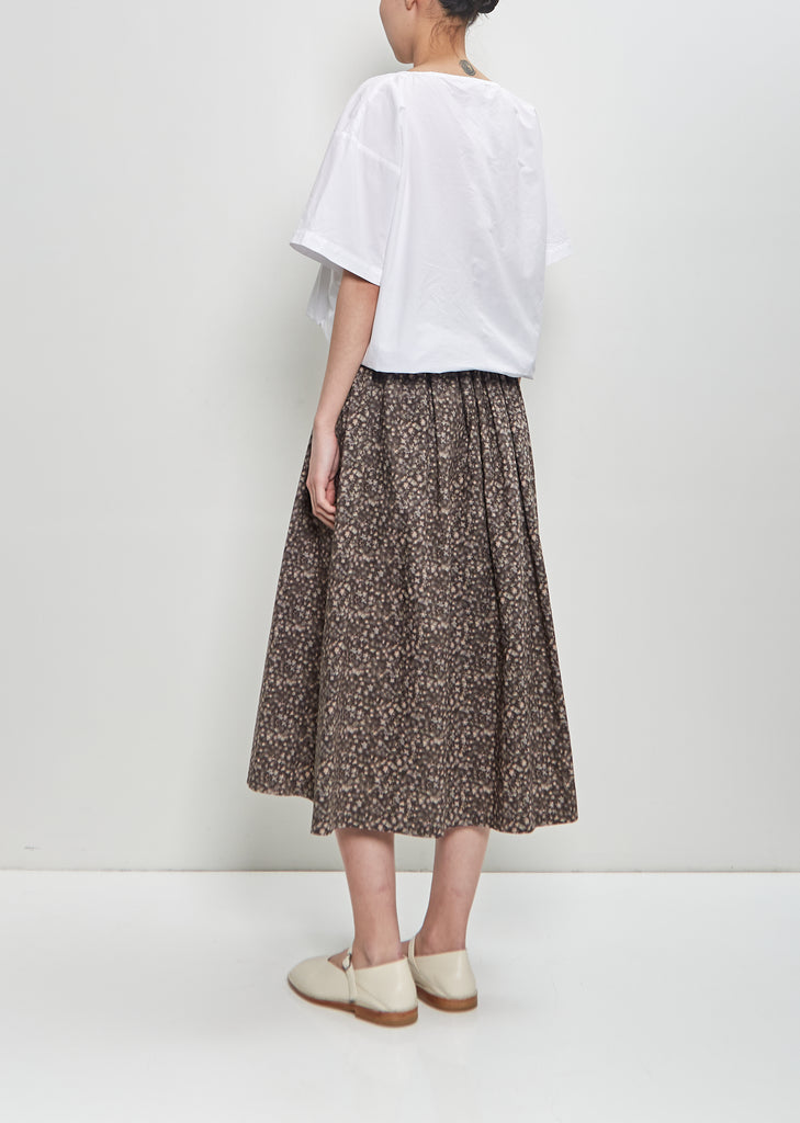 Skye Skirt — Charcoal Floral