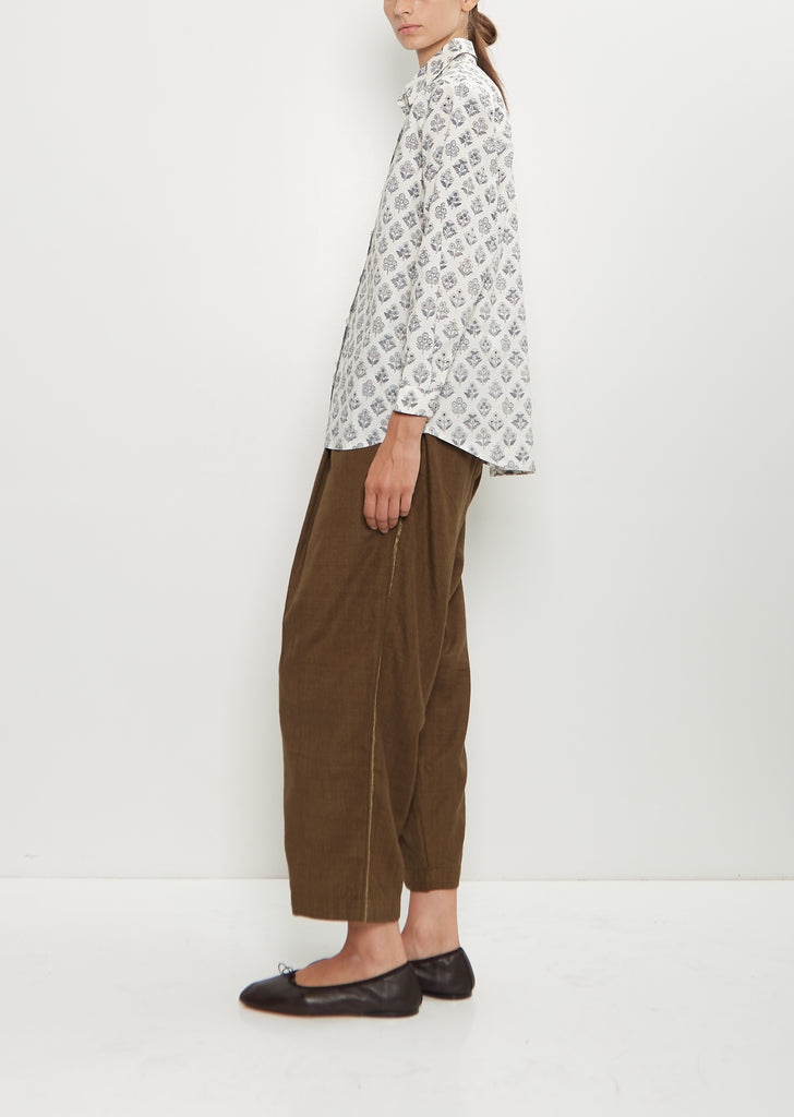 Fabric Buttons Cotton Shirt