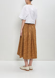 Organic Cotton Skye Skirt — Bronze Floral