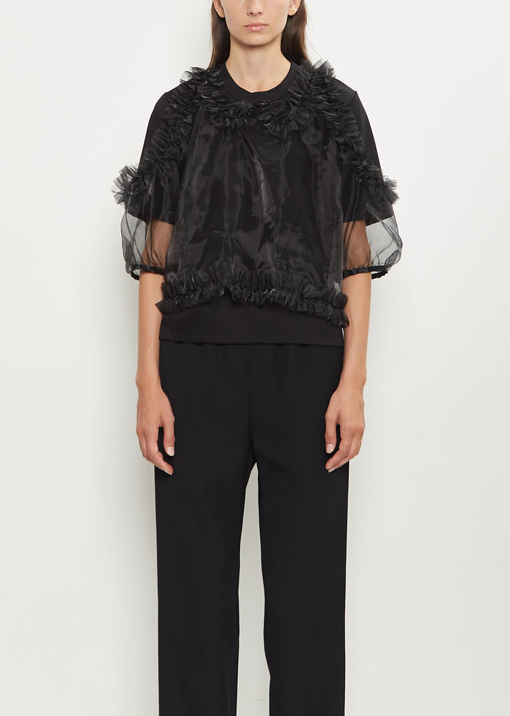 Organza Cotton Jersey T-Shirt