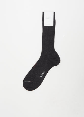 Full Rib Sock — Grey