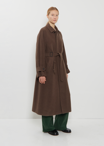 Super Fine Wool Mosser Soutien Collar Coat – La Garçonne Super Fine Wool Mosser Soutien Collar Coat – La Garçonne