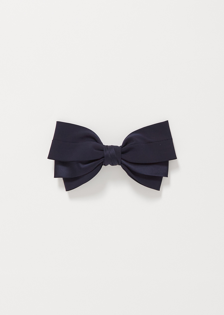 Classic Silk Bow — Navy