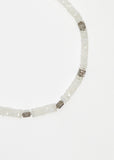 Moonstone Diamond Tiles Beaded Necklace 131 47cm