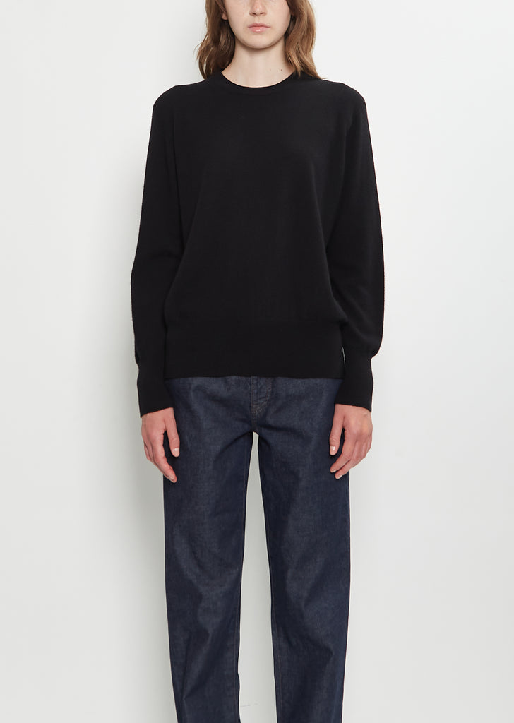 Leilani Cashmere Top — Black