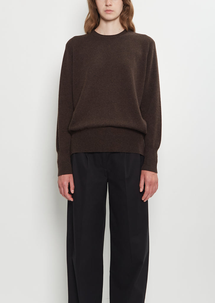 Leilani Cashmere Top — Brown Melange