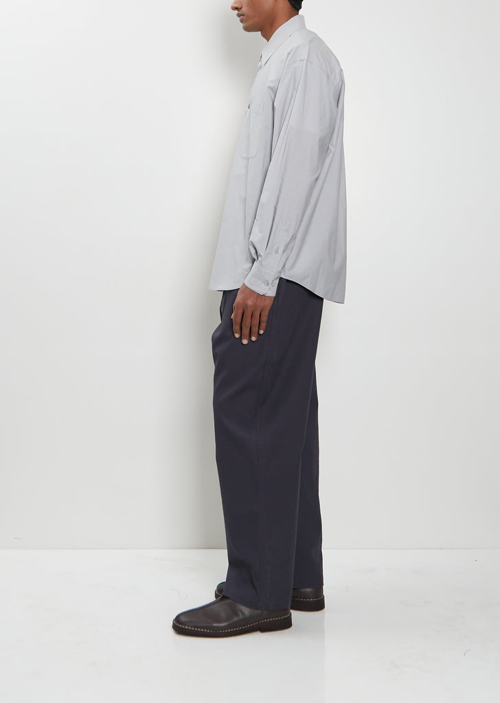 Regular Cotton Silk Shirt — Mist