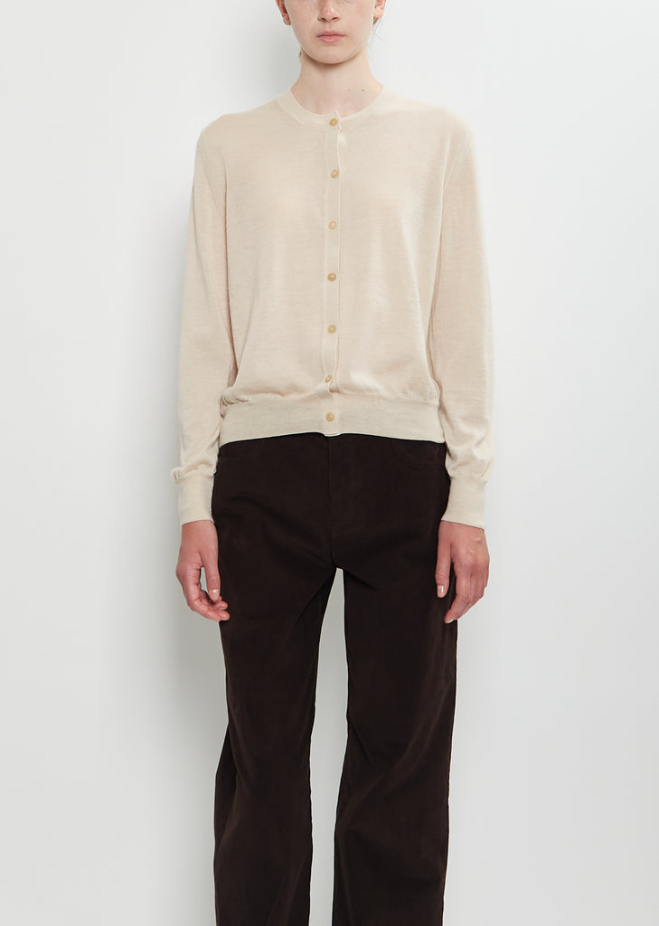Battersea Cashmere Cardigan — Sand