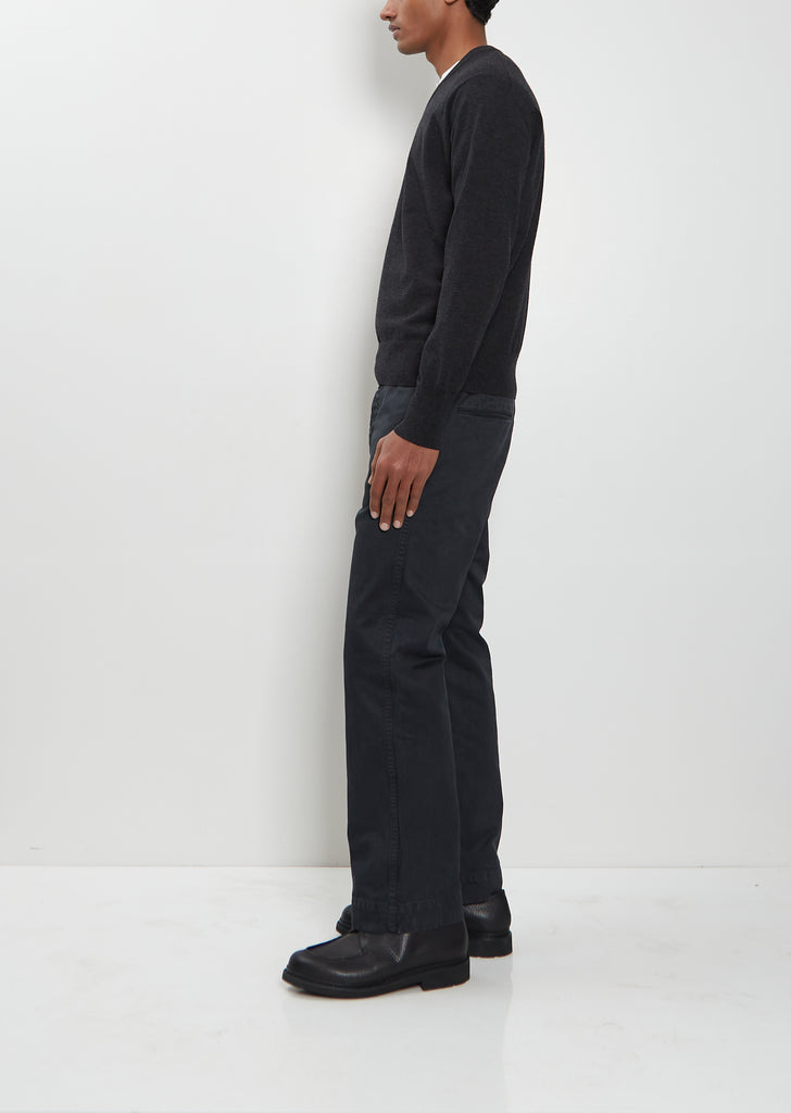 High Twist Wool Knit V-Neck Sweater