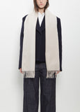 Cashmere Arran Solid Scarf — Oyster