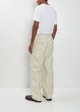 Washed Baggy Bleached Baker Pants — Dusty Ivory