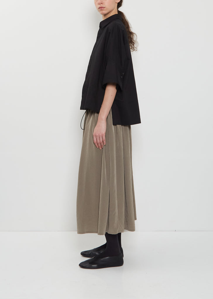 Wide Cuffs Cotton Shirt