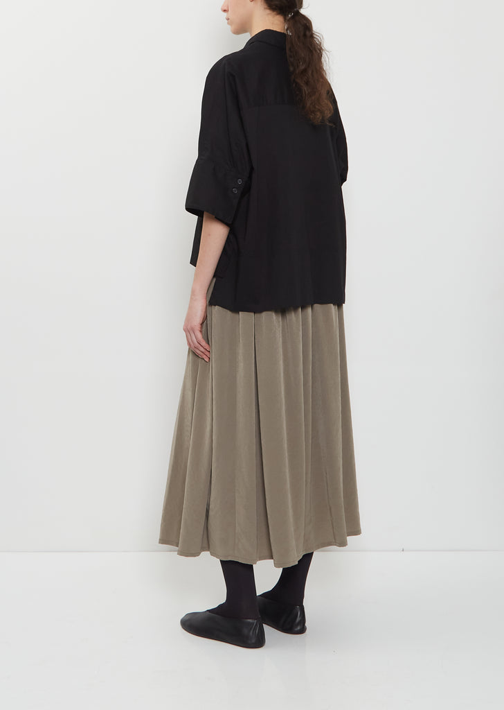 Wide Cuffs Cotton Shirt