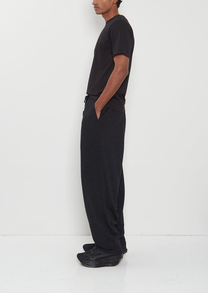 Wool Knit Tapered Pants