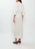 Curved Hem Dress — Bone