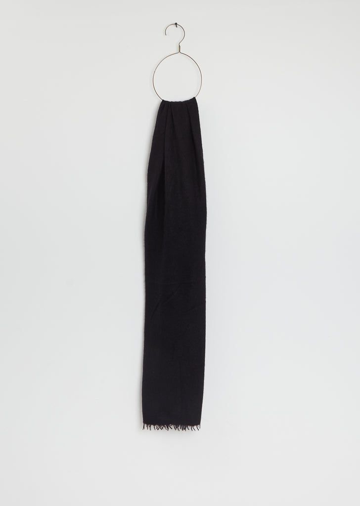 Fuzzy Feutre Cashmere Shawl — Black