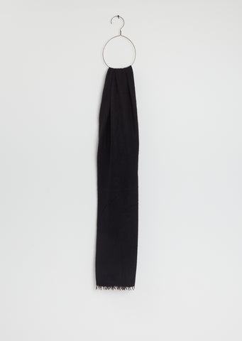 Fuzzy Feutre Cashmere Shawl — Black