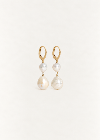 Momo Double Fresh Water Pearls Earrings