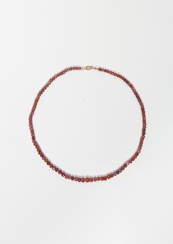 Pink Sapphire Beaded Necklace 234 53cm