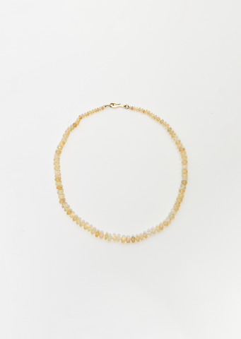 Opal Plain Beaded Necklace 138 45cm