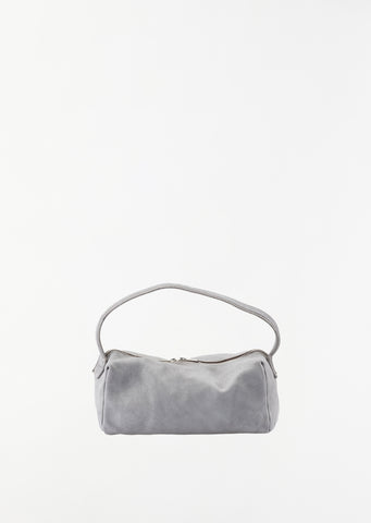 Small Leather Handle Bag — Grey