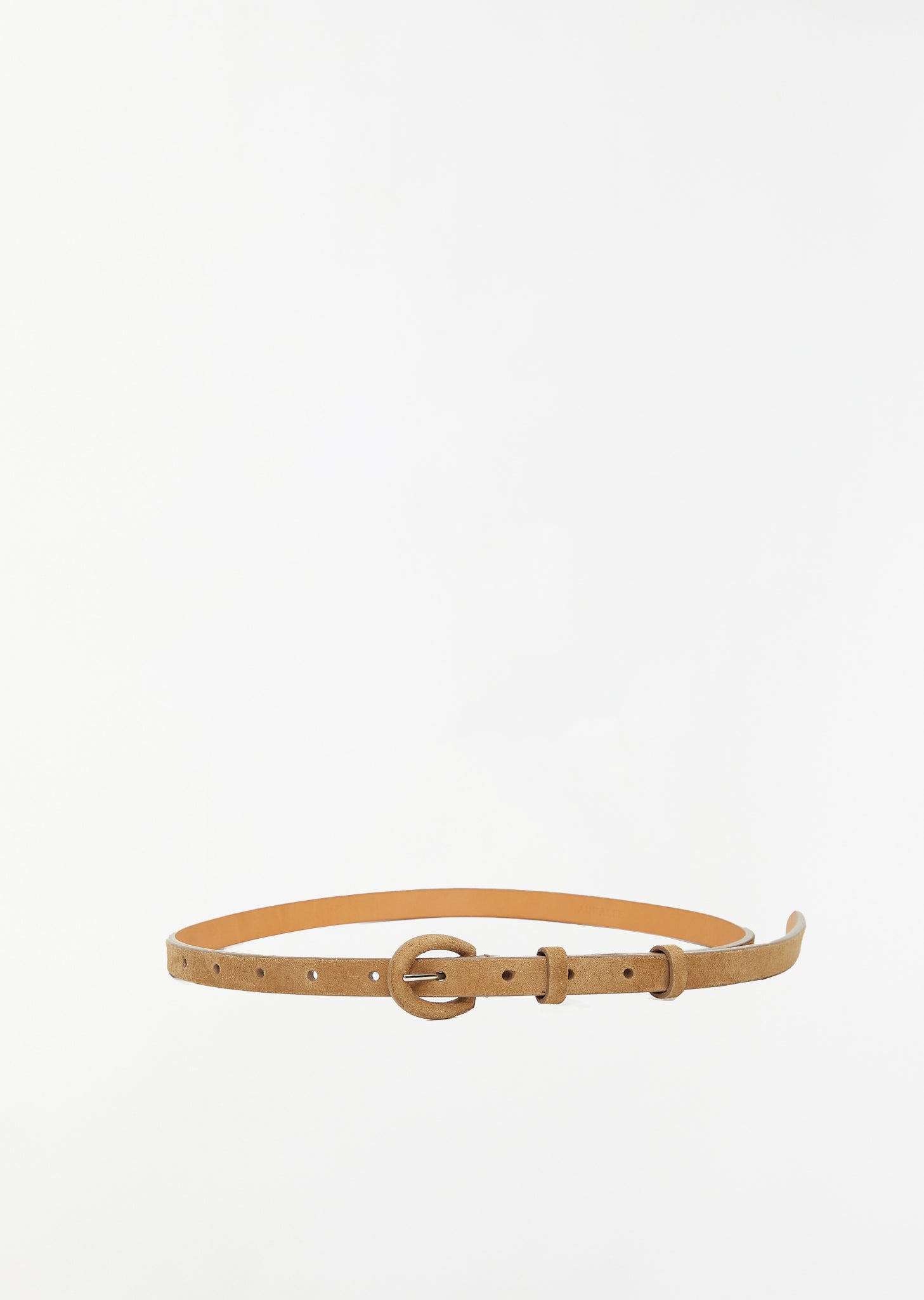 Leather Narrow Belt - W — Kudu Beige – La Garçonne